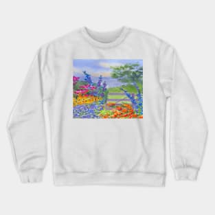 Celias Garden Appledore Island Isle of Shoals Crewneck Sweatshirt